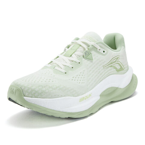 361° Fiery 5 Cushioning, Wear Resistant Low top Running Shoes Men’s White Green