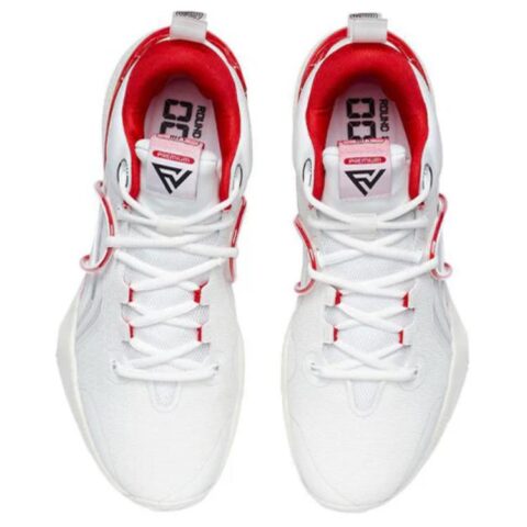 Li Ning Speed 8 Premium Comfortable And Trendy TPU Cushioning Slip Resistant Low top Basketball Shoes Men’s White Red