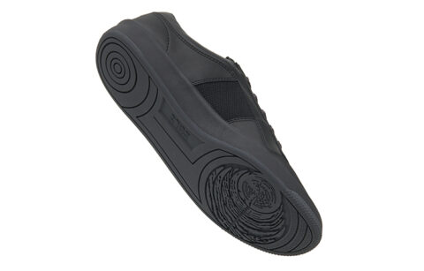 EQLZ EQUALIZER 1970 Lightweight Low-Top Vintage Basketball Shoes Black Fog Made In USA Nappa Genuine Leather
