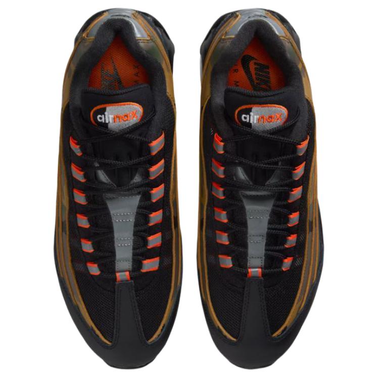 Nike Air Max 95 Breathable Running Shoes Unisex Black Umber