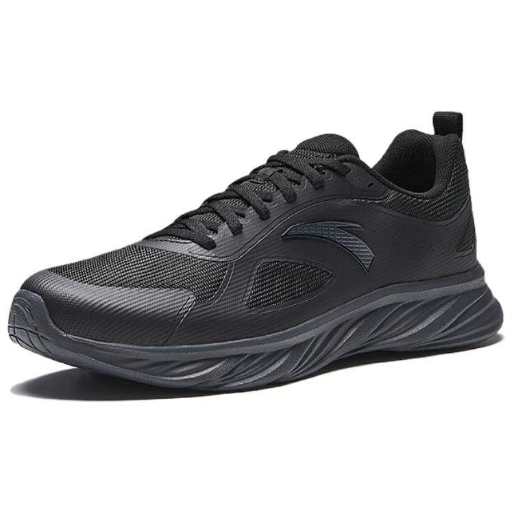 CHAOJIANTA Slip Resistant Breathable Cushioning Low top Casual Running Shoes Men’s Black