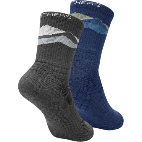 Skechers Wilderness Outdoor Collection Crew Socks Unisex 2 Pack