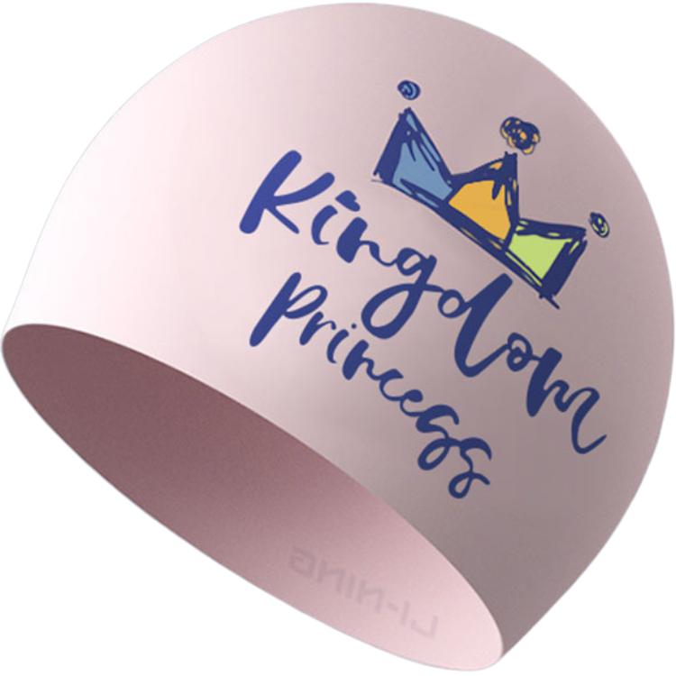 Li Ning Swimming Caps Silicone Swim Women's White, Flesh Pink