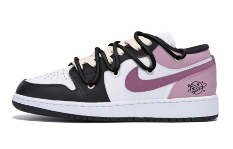 Jordan Air Jordan 1 Vintage Basketball Shoes Men’s Low Top Black Pink