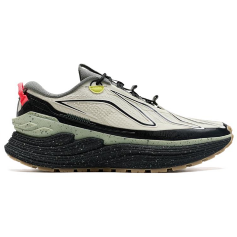 XTEP Wind And Fire 28 Cushioning Slip Resistant Low top Running Shoes Men’s Gray Black Cyan