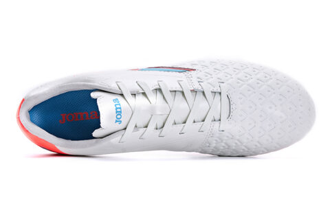 Joma MG Multi Ground Slip Resistant Abrasion Resistant Slip Resistant Abrasion Resistant Soccer Shoes Men’s White Red