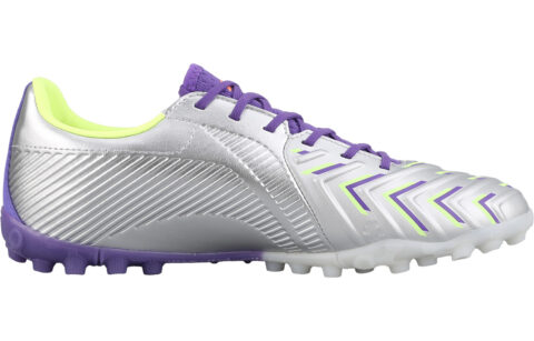 Li Ning Brocade Turf TF Turf Firm Ground, Artificial Turf Soccer Shoes Men’s Purple Silver
