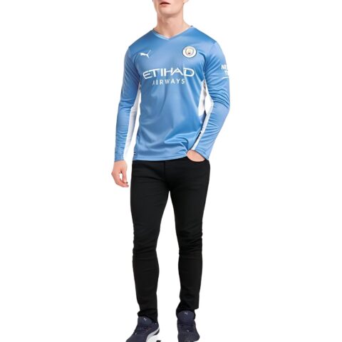 PUMA Manchester City Home Jersey Collection Soccer Jersey Men’s Blue
