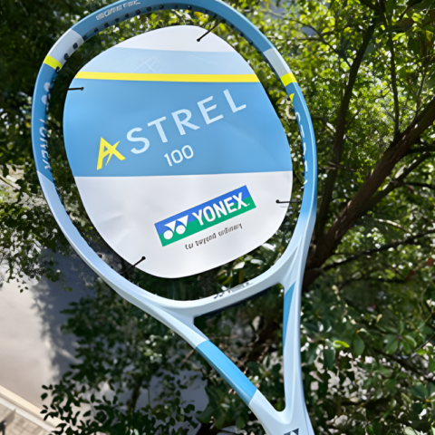 YONEX 280g Racket Weight 100 Square Inches Head Size Gray Blue Unisex Full Carbon Tennis Rackets