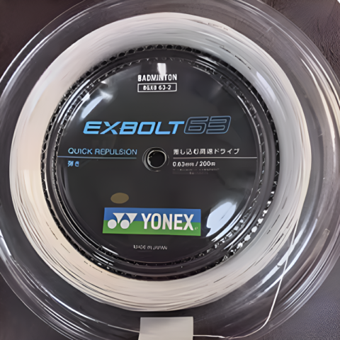 YONEX BGXB63 1 011 Badminton Racket Strings Nylon Outdoor Unisex 0.63 Mm Racket String