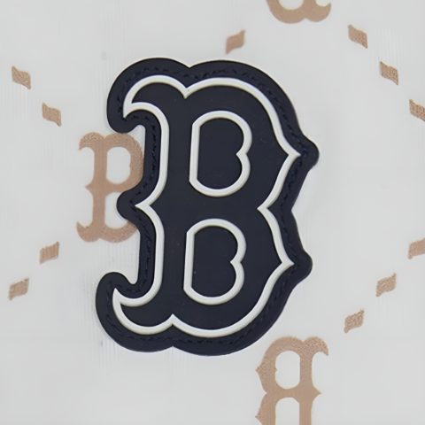 MLB Casual Sportswear MONOGRAM Collection Boston Red Sox 2 Piece Set Beige Yellow Children Aged 3 7 Years Old