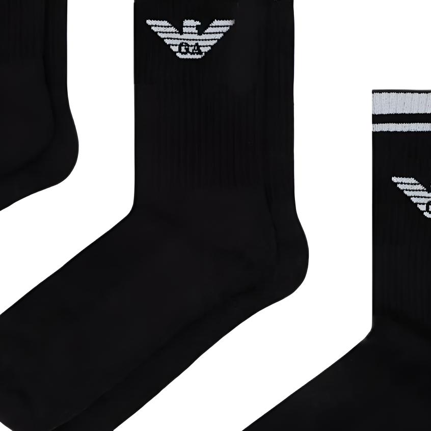 EMPORIO ARMANI FW25 Crew Socks Men’s 3 Pack