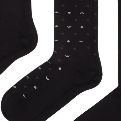 EMPORIO ARMANI FW25 Crew Socks Men’s 3 Pack