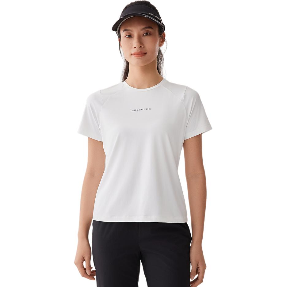 Skechers SS25 Quick Dry T Shirts Women’s Bright White