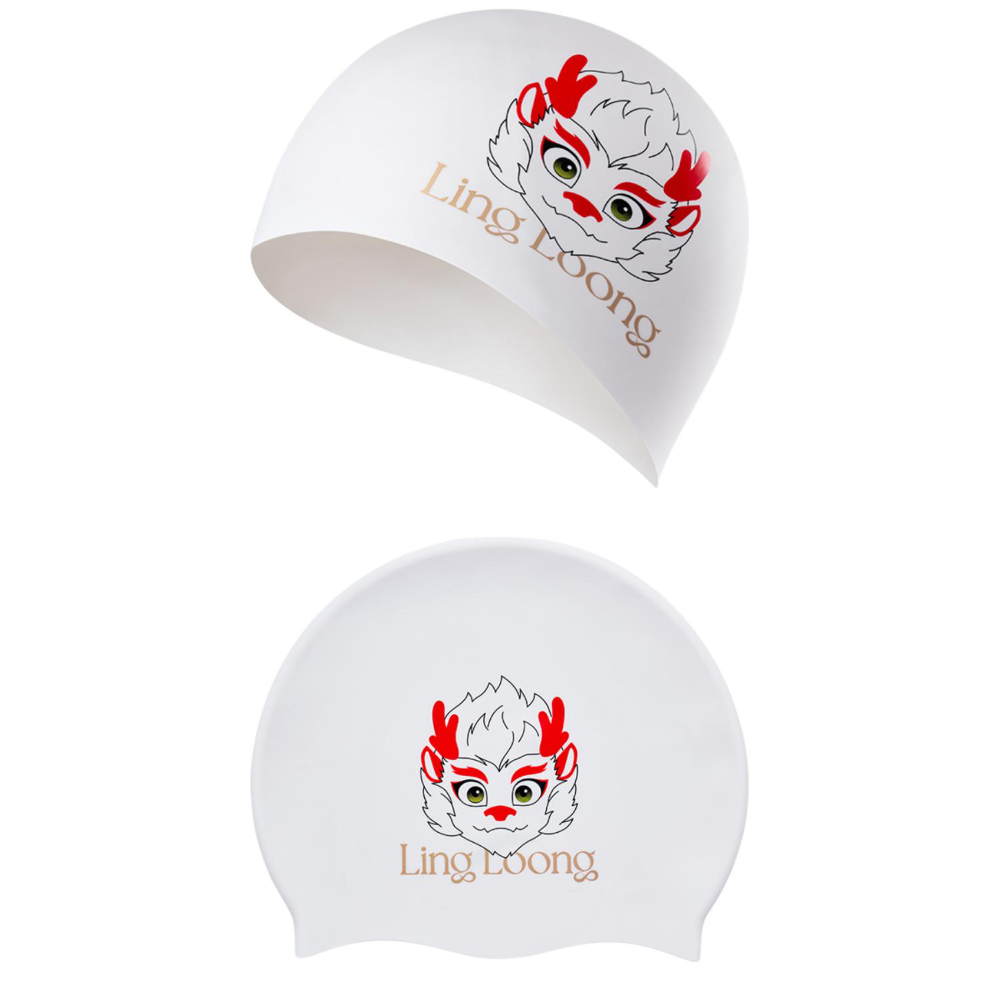 Anta Swimming Caps Silicone Unisex One Size Spirit White