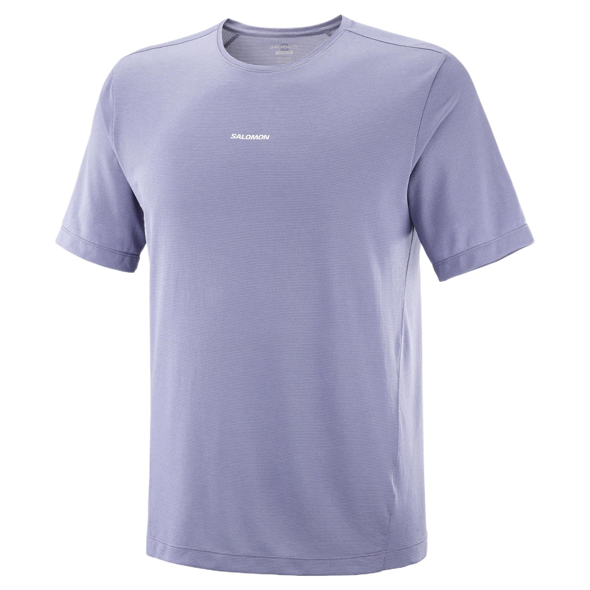 SALOMON Quick Dry T Shirts Men’s Blue Granite
