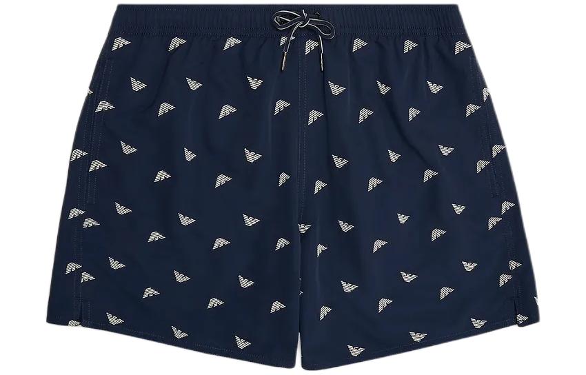 EMPORIO ARMANI Logo embroidered Swim Shorts