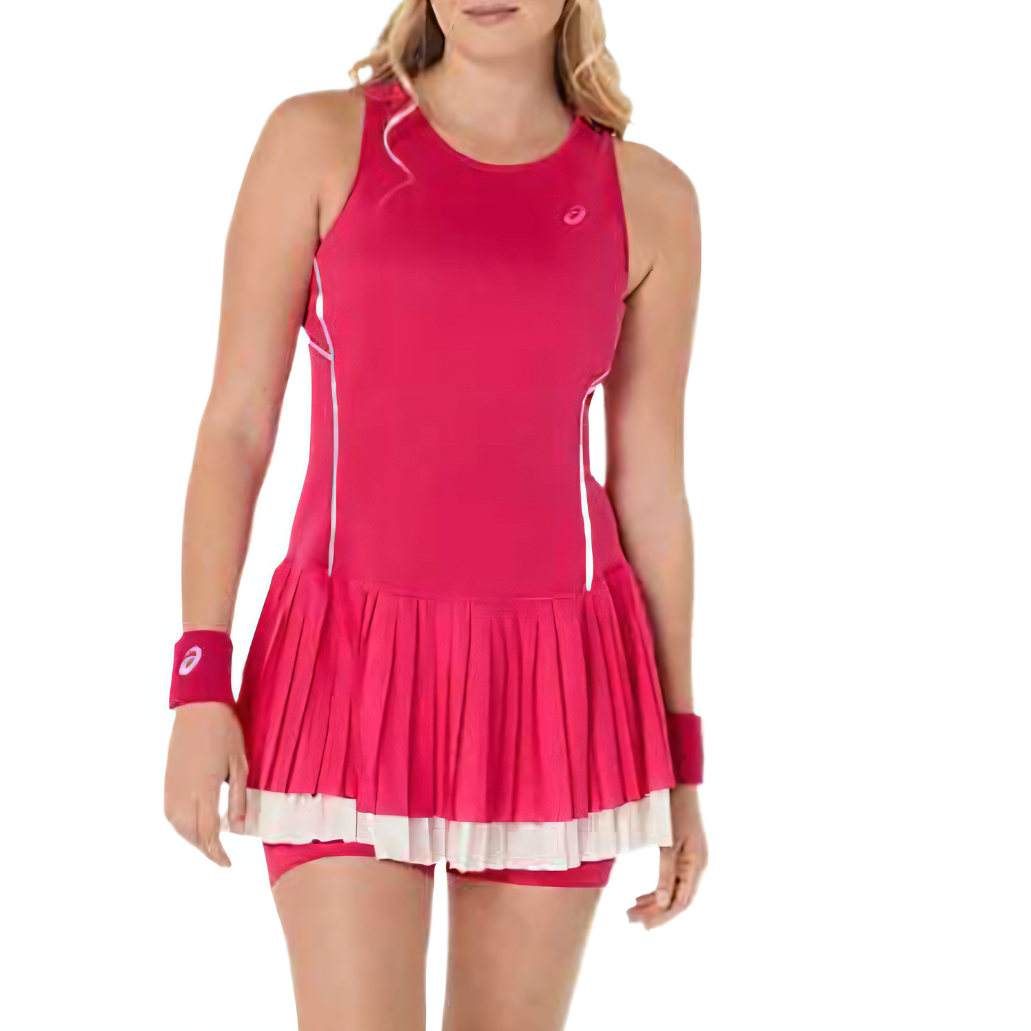 ASICS Tennis Tops Women’s Pink Crew Neck Moderate