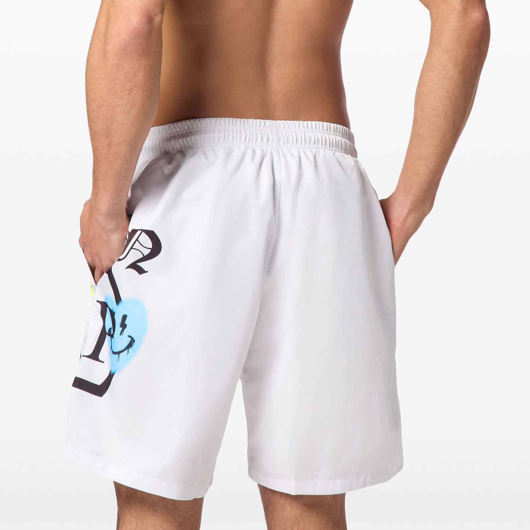 Philipp Plein logo-print swim shorts