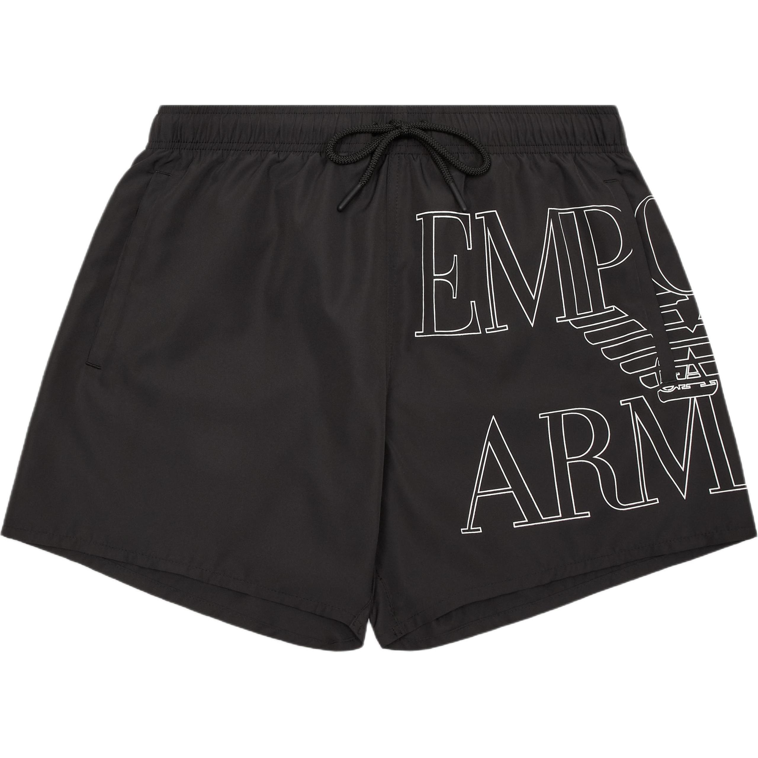 EMPORIO ARMANI Asv Swim Shorts In Bold logo Recycled Fabric