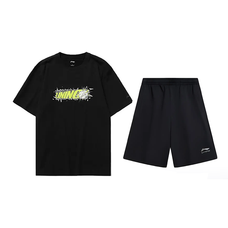 Li Ning Casual Sportswear Unisex Black+Black