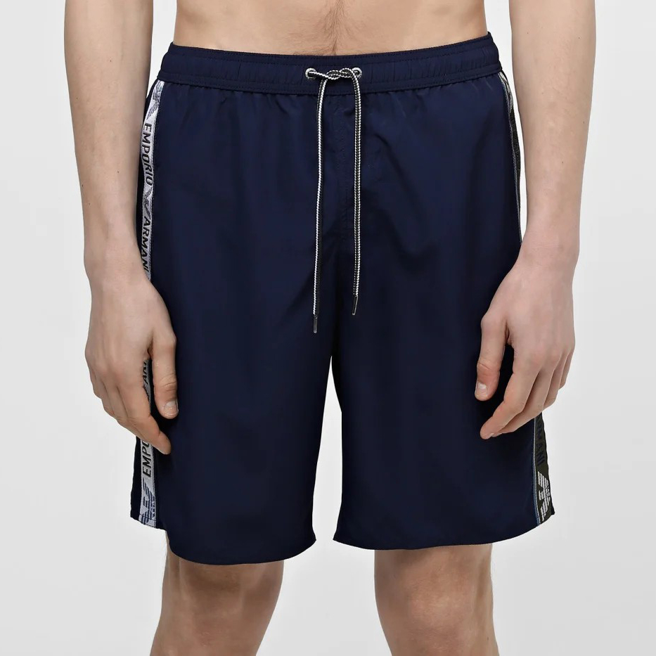 EMPORIO ARMANI SS24 Beach Shorts Men’s Dark Blue