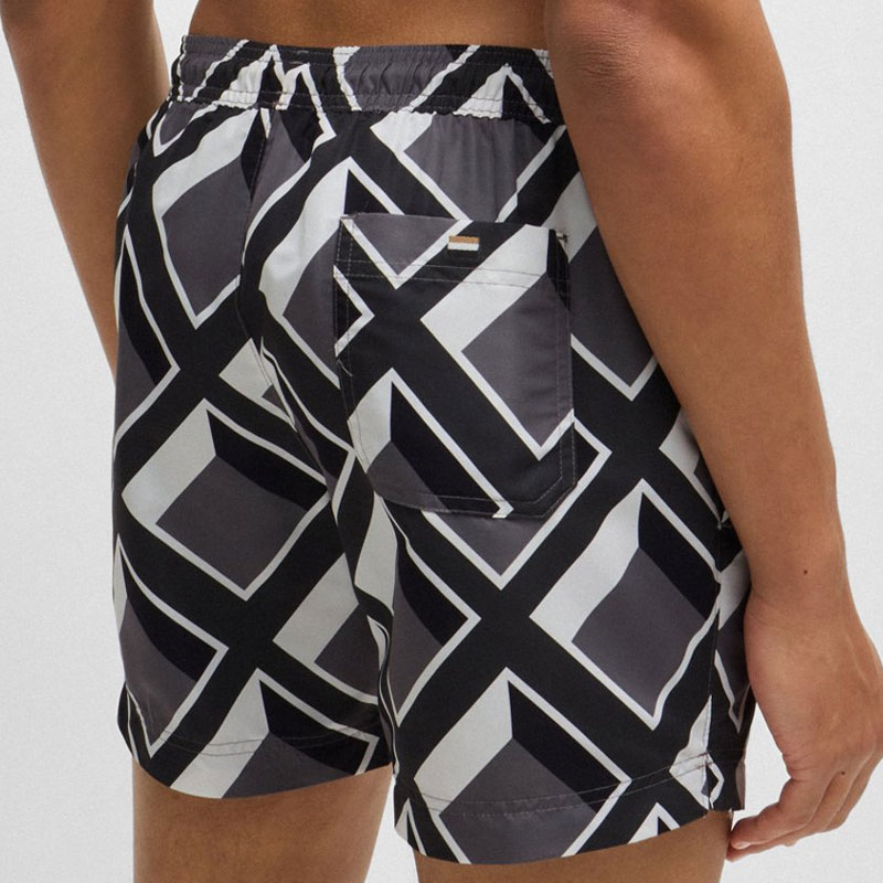 HUGO BOSS SS25 Beach Shorts Men’s Dark Gray