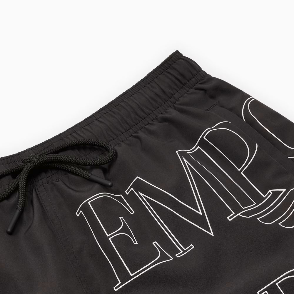 EMPORIO ARMANI Asv Swim Shorts In Bold logo Recycled Fabric
