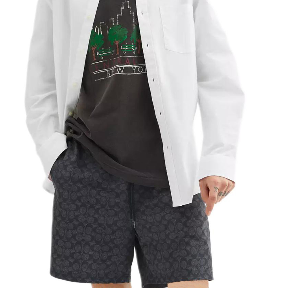 COACH SS25 Beach Shorts Men’s Black