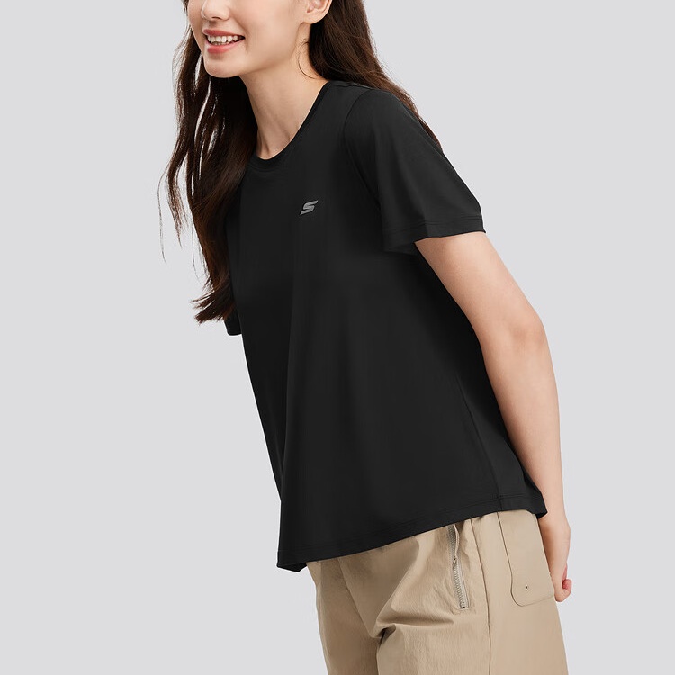 Skechers T Shirt Women’s Carbon Black 0018