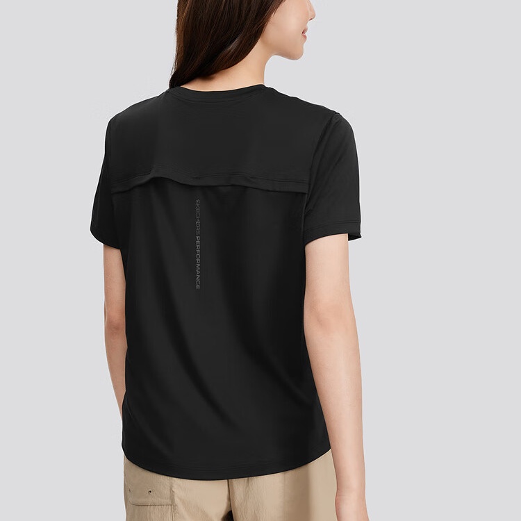 Skechers T Shirt Women’s Carbon Black 0018