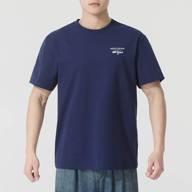 Skechers Comfortable Sports Collection T Shirt Men’s Marine Blue 00DU
