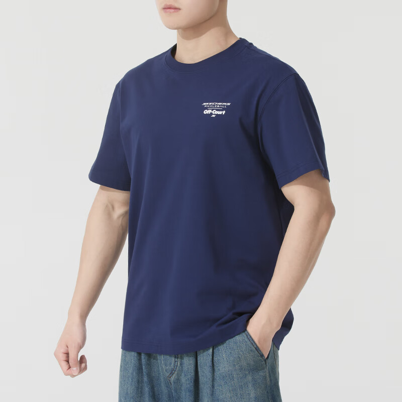 Skechers Comfortable Sports Collection T Shirt Men’s Marine Blue 00DU