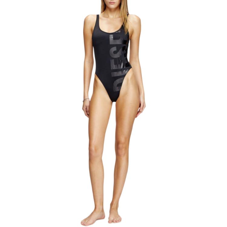 DIESEL Bfsw Kylia Logo Printed High Cut Swimwuit