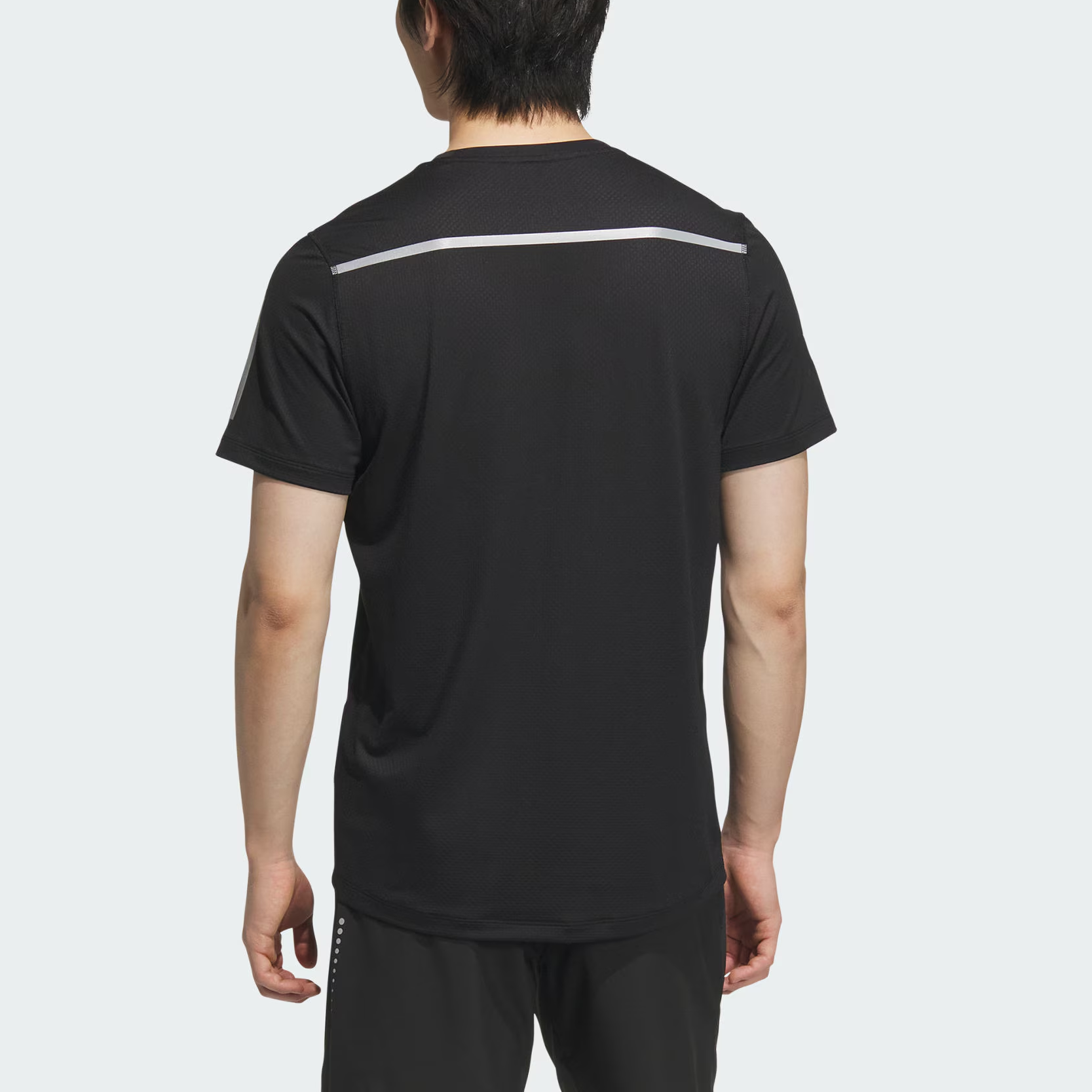 Adidas Own The Run Climacool COOLER Running T Shirt Men’s Black/Dark Silver Gray