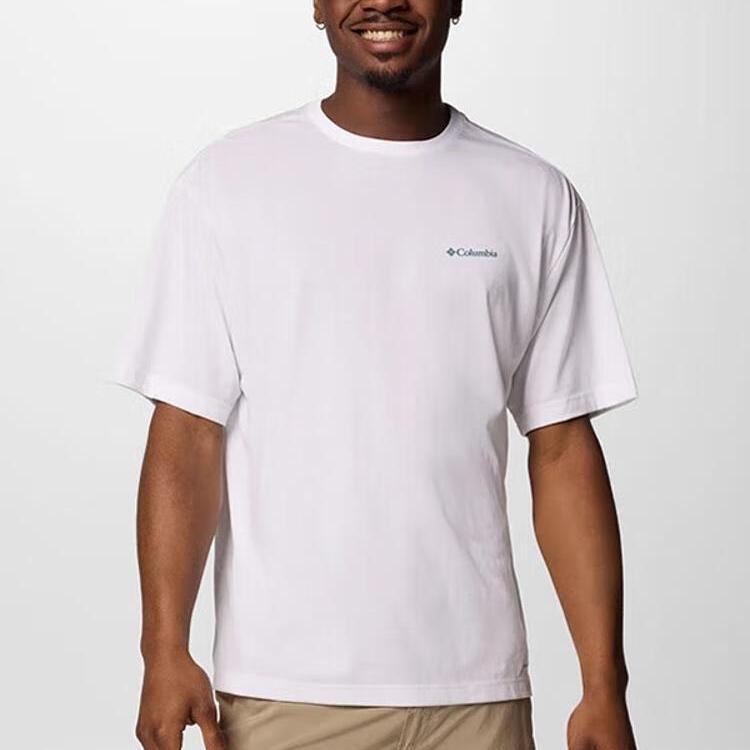 Columbia Cedar Trail Buck Quick Dry T Shirts Unisex White