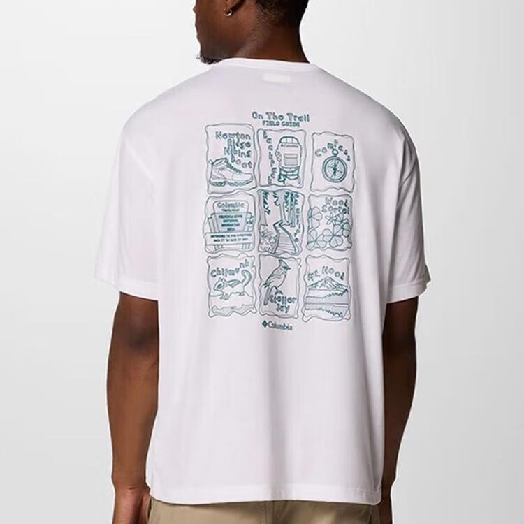 Columbia Cedar Trail Buck Quick Dry T Shirts Unisex White