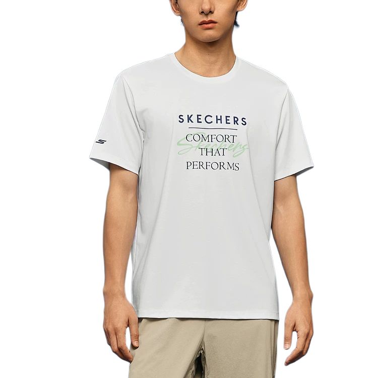 Skechers T Shirt Men’s Bright White/0019