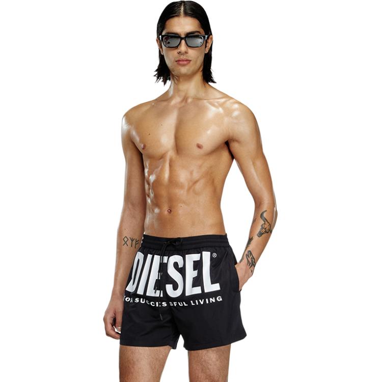 DIESEL Ken 37 D Core Logo Printed Drawstring Swim Shorts