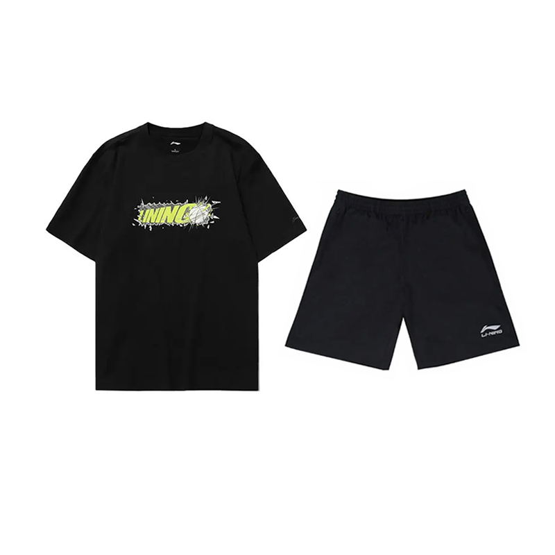 Li Ning Casual Sportswear Unisex Black+Black