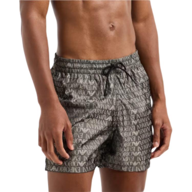 EMPORIO ARMANI Swim Shorts With All over Jacquard Logo