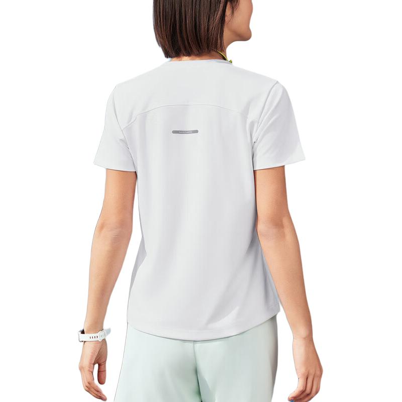 Skechers GODRI SS25 Quick Dry T Shirts Women’s Bright White/0019