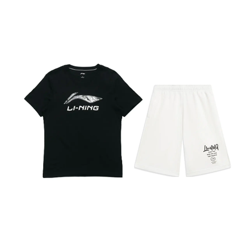 Li Ning Casual Sportswear Unisex Black+White