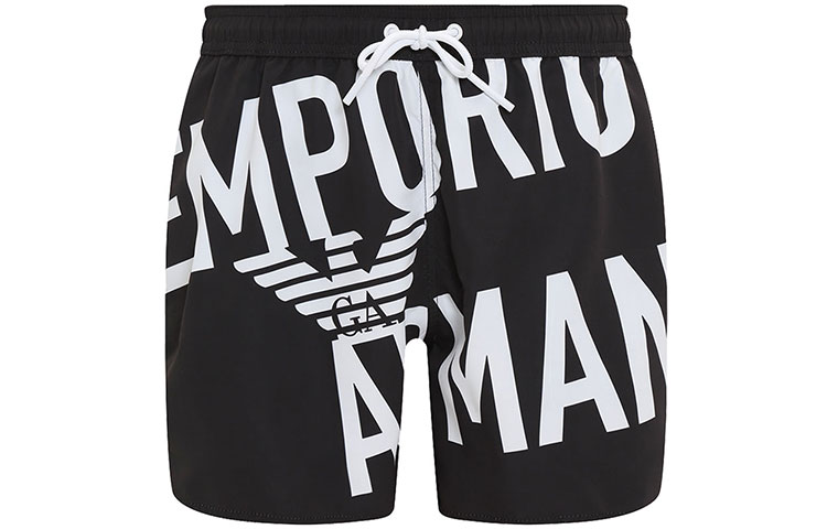 EMPORIO ARMANI SS23 Beach Shorts Men’s Black