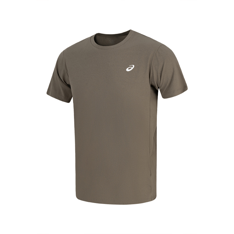 ASICS Running T Shirt Men’s Dark Brown