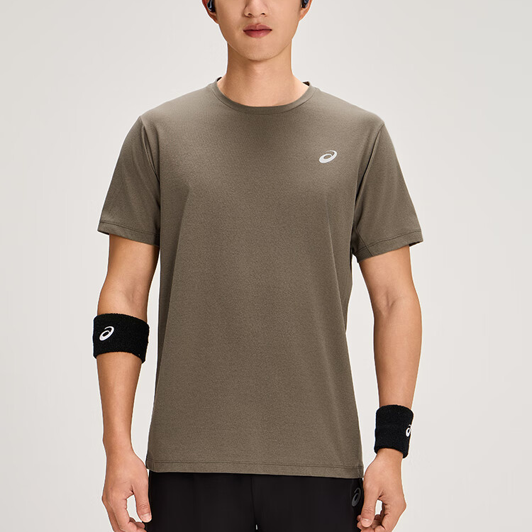 ASICS Running T Shirt Men’s Dark Brown