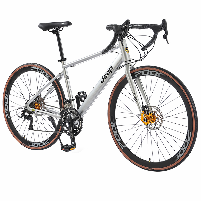 Jeep Road Bike Entry Level Bike Aluminum Alloy Disc Brake Adults Women’s Road Bike Competition Commuting Adults