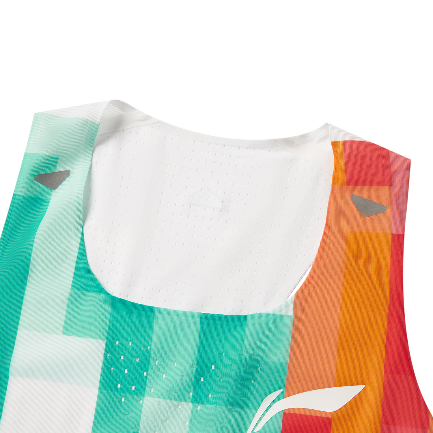 Li Ning Running Collection Running Tank Tops Women’s Standard White/Honor Red/Jade Green/Neon Fruit Red/Chamomile Yellow Full Print Square Collar Moderate Straight Fit