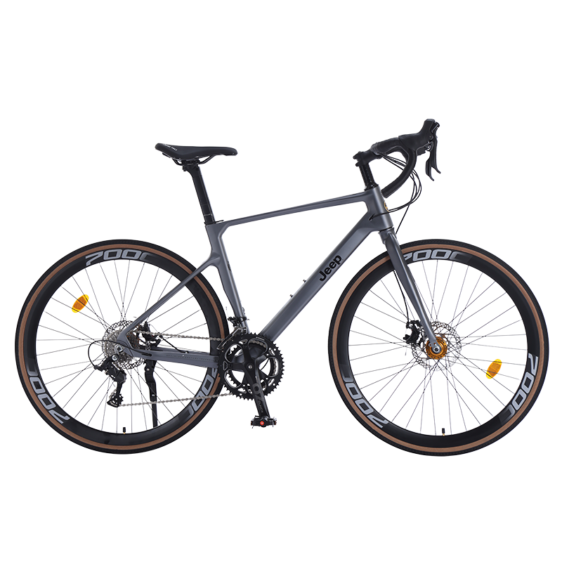 Jeep Magnesium Alloy Mechanical Dual Disc Brake Road Bikes Commute Adults