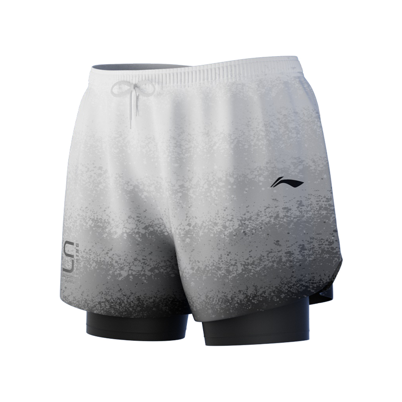 Li Ning Swimming Shorts Men’s White Gray